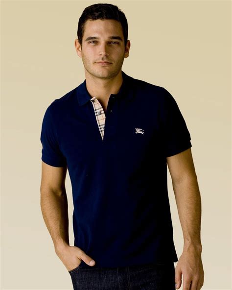 burberry poloshirt blau|burberry polo shirt men price.